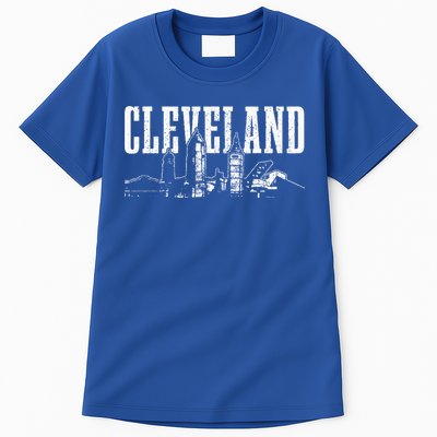 Cleveland Ohio Skyline Pride Vintage Cleveland Tall T-Shirt