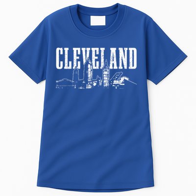 Cleveland Ohio Skyline Pride Vintage Cleveland Tall T-Shirt