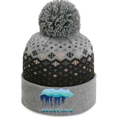 Camping Outdoor Scouting Hiking Scout Life The Baniff Cuffed Pom Beanie