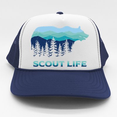 Camping Outdoor Scouting Hiking Scout Life Trucker Hat