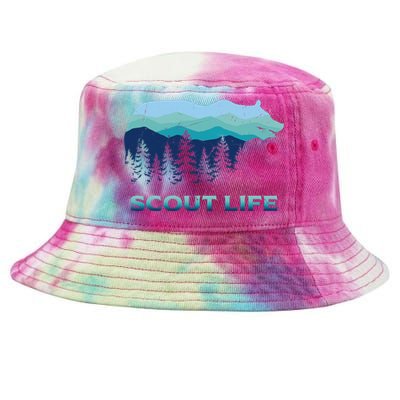 Camping Outdoor Scouting Hiking Scout Life Tie-Dyed Bucket Hat