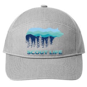 Camping Outdoor Scouting Hiking Scout Life 7-Panel Snapback Hat