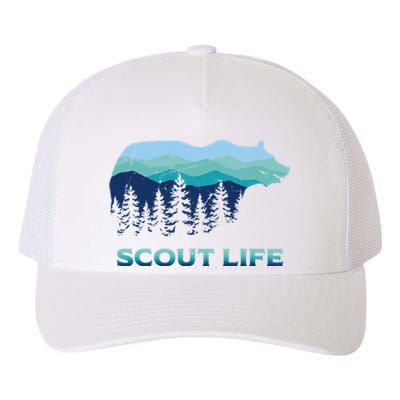 Camping Outdoor Scouting Hiking Scout Life Yupoong Adult 5-Panel Trucker Hat