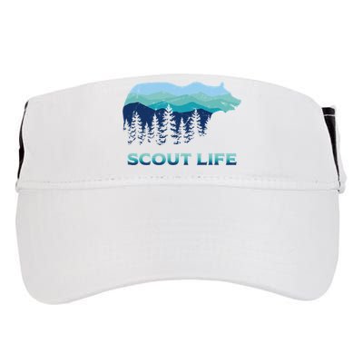 Camping Outdoor Scouting Hiking Scout Life Adult Drive Performance Visor