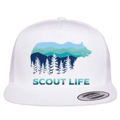 Camping Outdoor Scouting Hiking Scout Life Flat Bill Trucker Hat