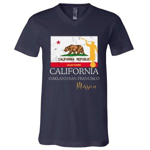 California Oakland San Francisco Mormon Lds Mission Missiona V-Neck T-Shirt