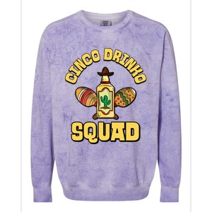 Cinco O Squad Cinco De Mayo Mexican Mexico Funny Gift Colorblast Crewneck Sweatshirt