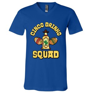 Cinco O Squad Cinco De Mayo Mexican Mexico Funny Gift V-Neck T-Shirt