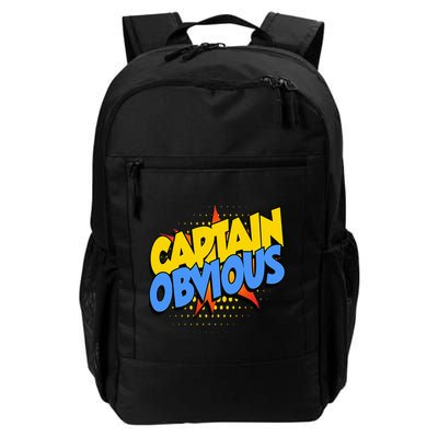 Captain Obvious Sarcastic Funny Superhero Easy Costume Backpack