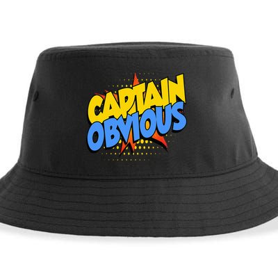 Captain Obvious Sarcastic Funny Superhero Easy Costume Sustainable Bucket Hat