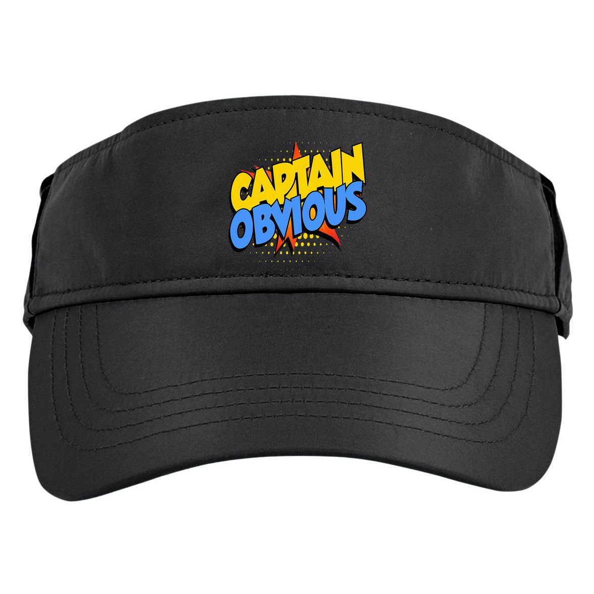 Captain Obvious Sarcastic Funny Superhero Easy Costume Adult Drive Performance Visor
