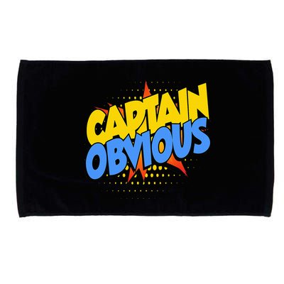 Captain Obvious Sarcastic Funny Superhero Easy Costume Microfiber Hand Towel