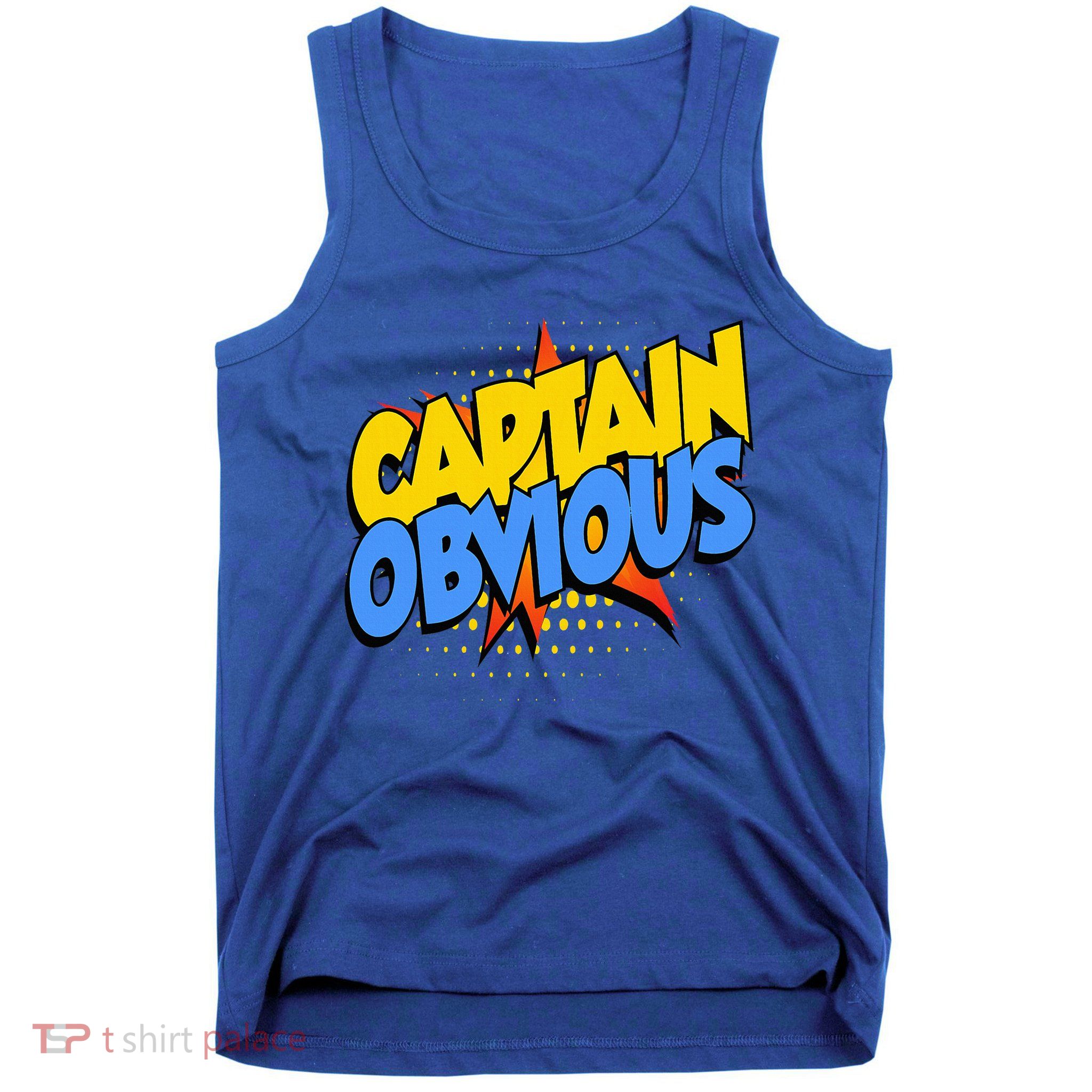 Captain Obvious Sarcastic Funny Superhero Easy Costume Tank Top