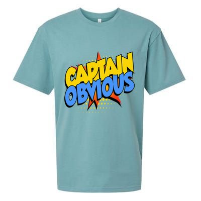 Captain Obvious Sarcastic Funny Superhero Easy Costume Sueded Cloud Jersey T-Shirt