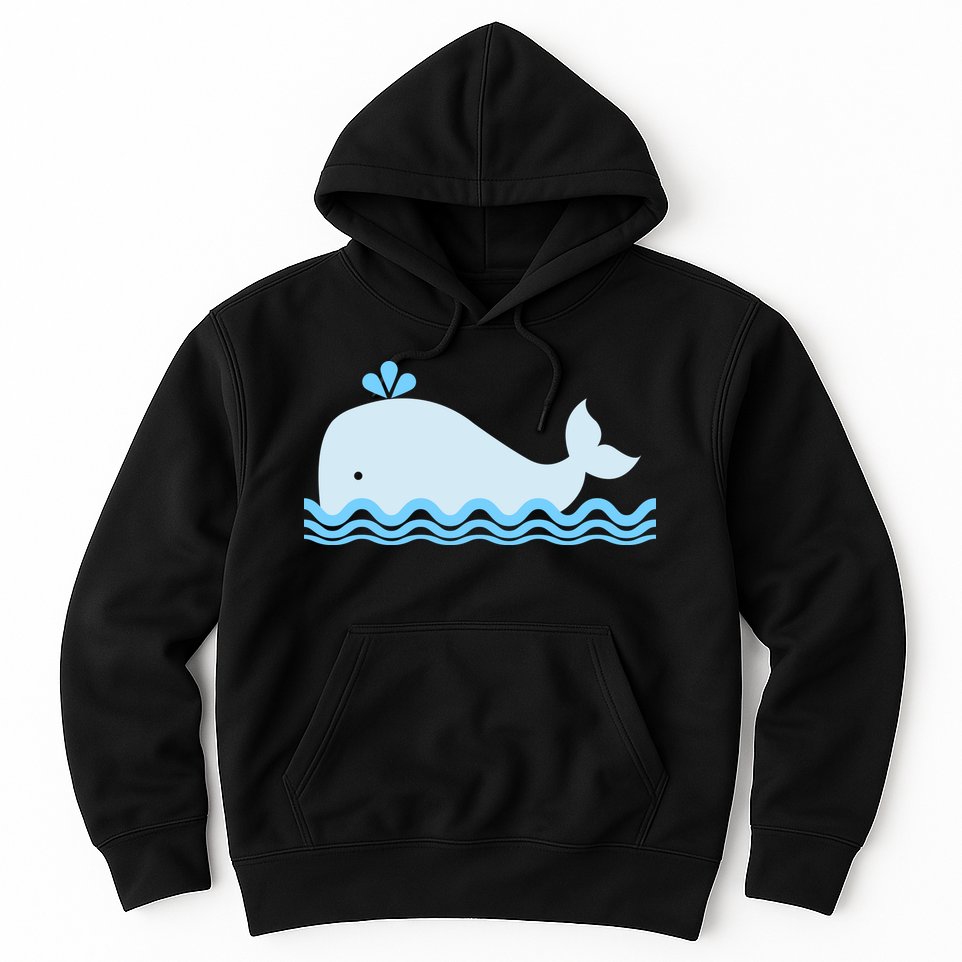 Cute Ocean Sea Life Whale Hoodie
