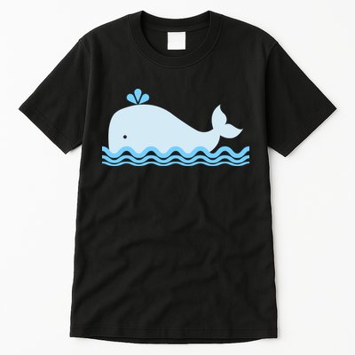 Cute Ocean Sea Life Whale Tall T-Shirt