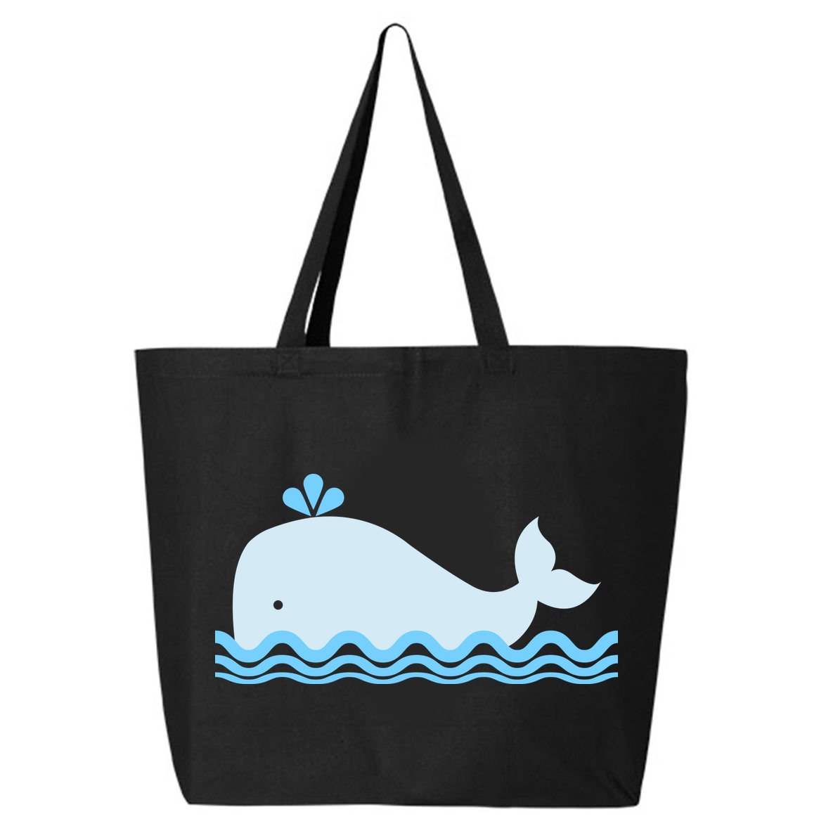 Cute Ocean Sea Life Whale 25L Jumbo Tote