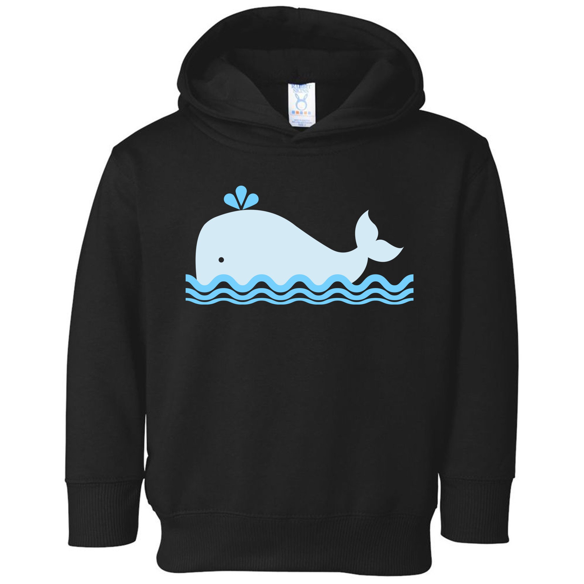 Cute Ocean Sea Life Whale Toddler Hoodie