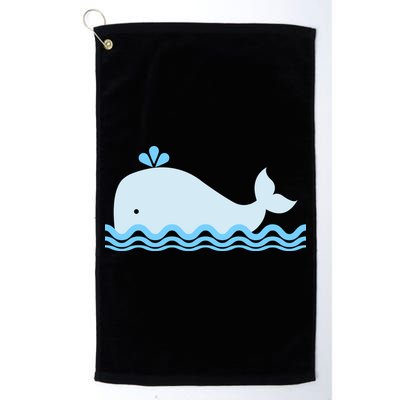 Cute Ocean Sea Life Whale Golf Towel