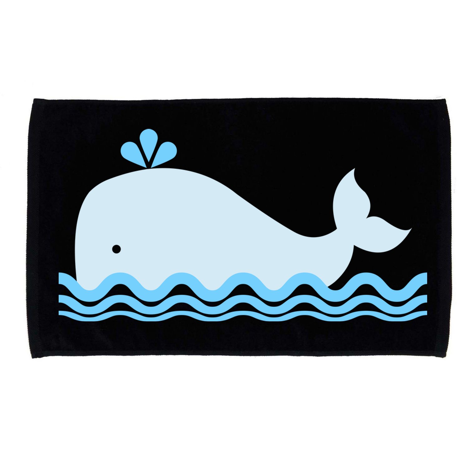 Cute Ocean Sea Life Whale Microfiber Hand Towel