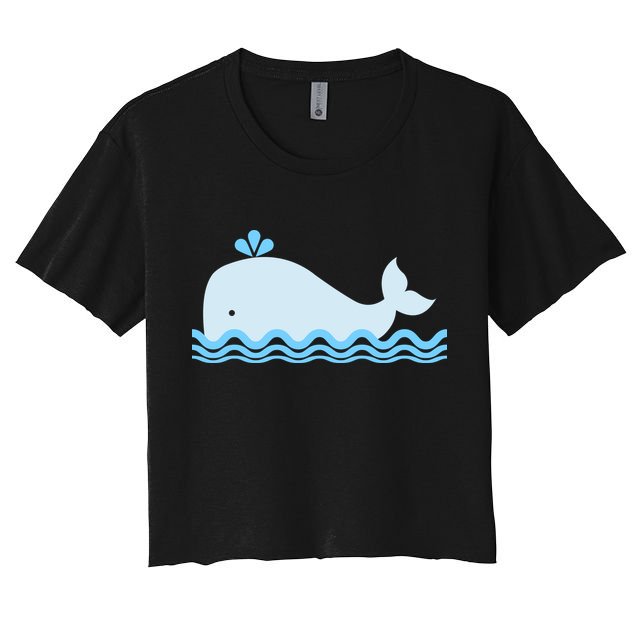 Cute Ocean Sea Life Whale Crop Top