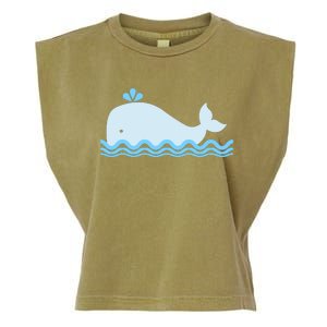 Cute Ocean Sea Life Whale Garment-Dyed Women's Muscle Tee