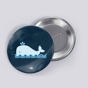 Cute Ocean Sea Life Whale Button