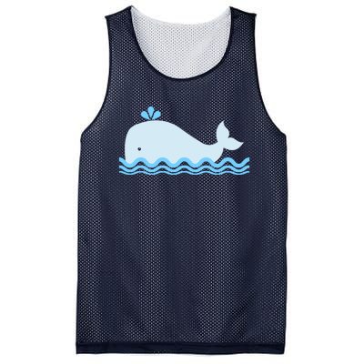 Cute Ocean Sea Life Whale Mesh Reversible Basketball Jersey Tank