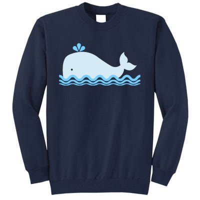 Cute Ocean Sea Life Whale Tall Sweatshirt