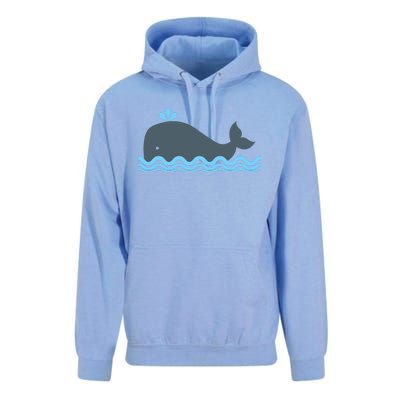 Cute Ocean Sea Life Whale Unisex Surf Hoodie