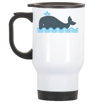 Cute Ocean Sea Life Whale Stainless Steel Travel Mug