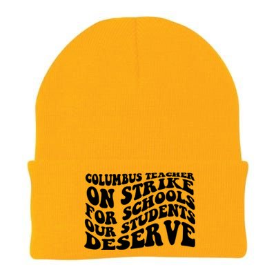 Columbus Ohio School Teachers Strike Knit Cap Winter Beanie