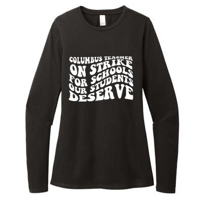 Columbus Ohio School Teachers Strike Womens CVC Long Sleeve Shirt