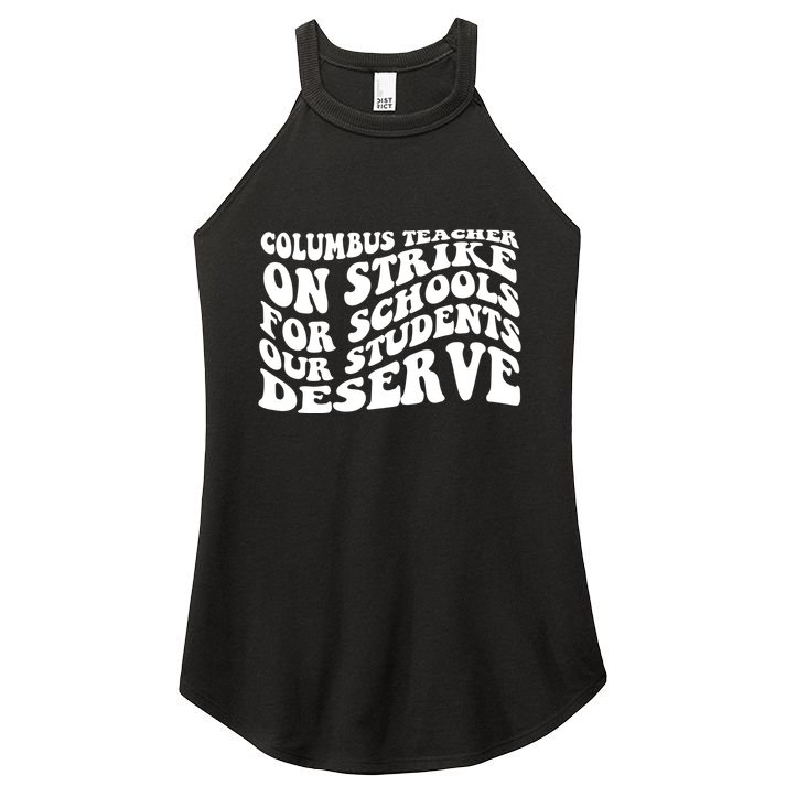 Columbus Ohio School Teachers Strike Women's Perfect Tri Rocker Tank