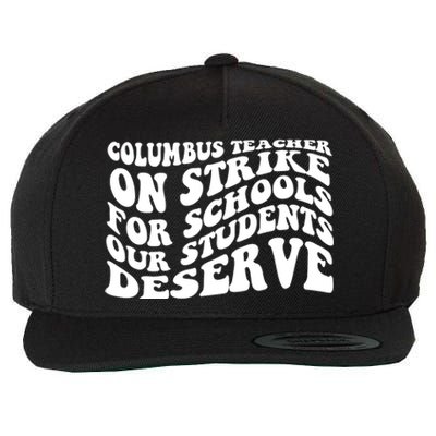 Columbus Ohio School Teachers Strike Wool Snapback Cap