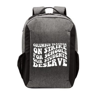 Columbus Ohio School Teachers Strike Vector Backpack