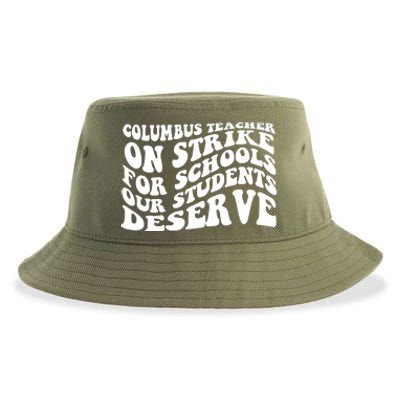 Columbus Ohio School Teachers Strike Sustainable Bucket Hat