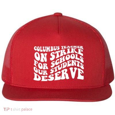 Columbus Ohio School Teachers Strike Flat Bill Trucker Hat