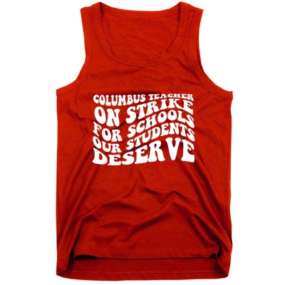 Columbus Ohio School Teachers Strike Tank Top