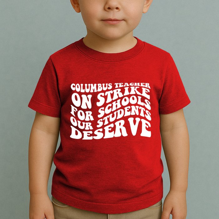 Columbus Ohio School Teachers Strike Toddler T-Shirt