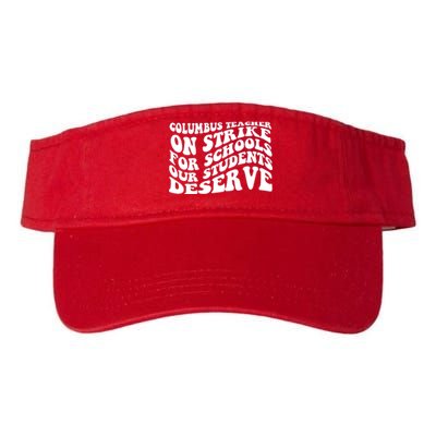 Columbus Ohio School Teachers Strike Valucap Bio-Washed Visor