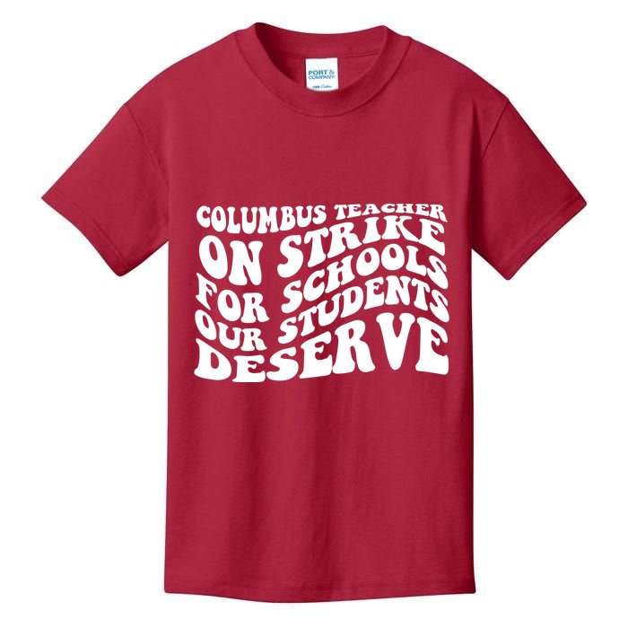 Columbus Ohio School Teachers Strike Kids T-Shirt