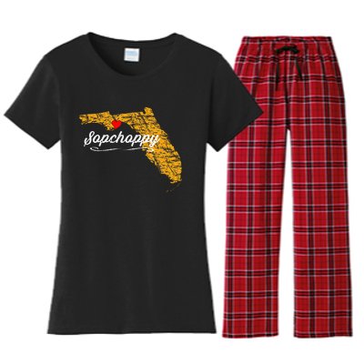 City Of Sopchoppy FLORIDA FL Merch Souvenir Women's Flannel Pajama Set