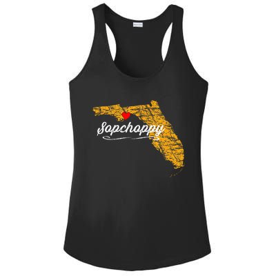 City Of Sopchoppy FLORIDA FL Merch Souvenir Ladies PosiCharge Competitor Racerback Tank