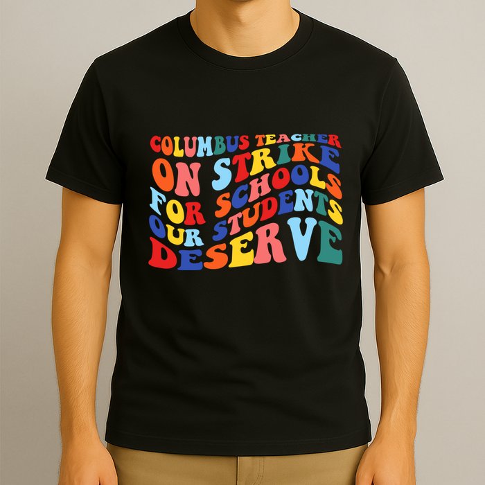 Columbus Ohio School Teachers Strike Retro Style T-Shirt
