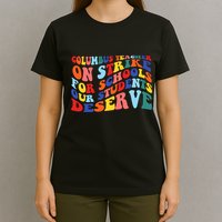 Columbus Ohio School Teachers Strike Retro Style T-Shirt