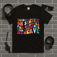 Columbus Ohio School Teachers Strike Retro Style T-Shirt