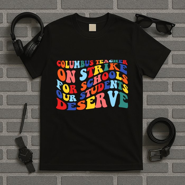 Columbus Ohio School Teachers Strike Retro Style T-Shirt