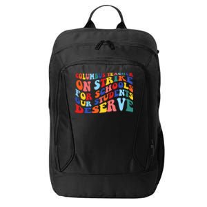 Columbus Ohio School Teachers Strike Retro Style City Backpack