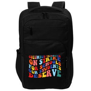 Columbus Ohio School Teachers Strike Retro Style Impact Tech Backpack